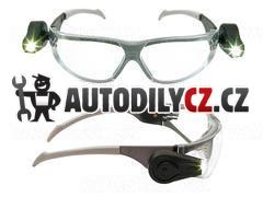 3M LED Light Vision ochranné brýle,čiré,2 světýlka