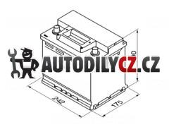 56Ah P, s.p.480A, BOSCH S3, 12V,242x175x190