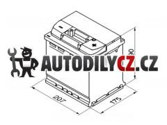 52Ah P, s.p.470A ,BOSCH S4,12V,207x175x190