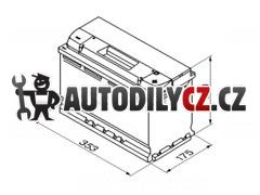 95Ah P, s.p.800A ,BOSCH S4,12V,353x175x190