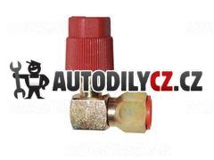 Redukce mezi lahev a rychlospojku HP (90°) - 1/4´´