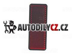 Zadní odrazový element - obdélník červený