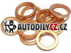 Měděná podložka 10.5x17x1.5, 10 kusů