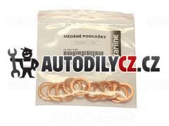 Měděná podložka 15x20x2, 10 kusů