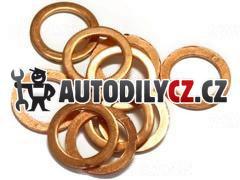 Měděná podložka 6x10x1, 10 kusů