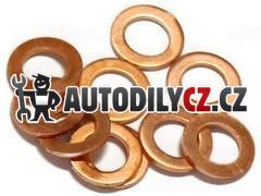 Měděná podložka 8x12x1, 10 kusů