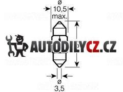 Žárovka OSRAM 12V 10W SV8,5-8